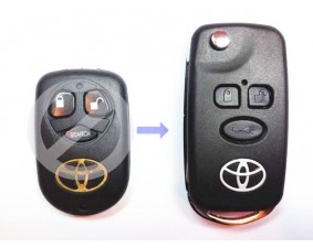 Выкидной ключ Toyota Corolla 3 кнопки A #11